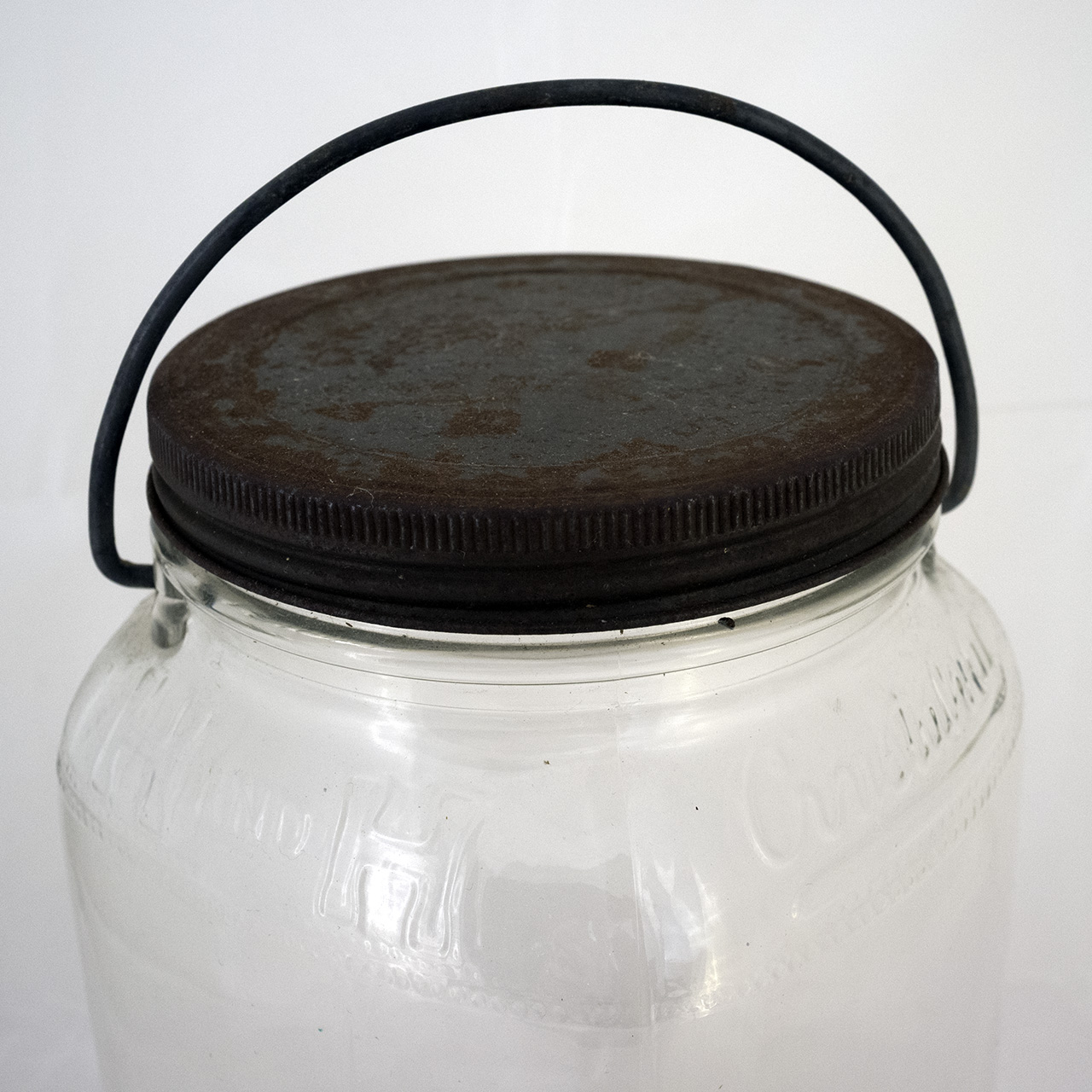 H and H Crystalvac Jar, Clear, Plain Top