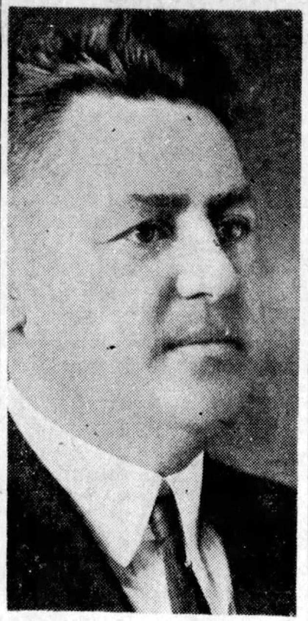 Halftone portrait of G. P. Menger from the 30 Successful Years anniversary feature, San Antonio Light, 12 Oct 1934