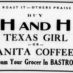 1937 Sept 2 Bastrop Advertiser H and H Anita Coffee