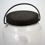 Crystalvac Jar, Clear, Handle, Plain Top