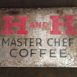 Master Chef Sign from shed wall