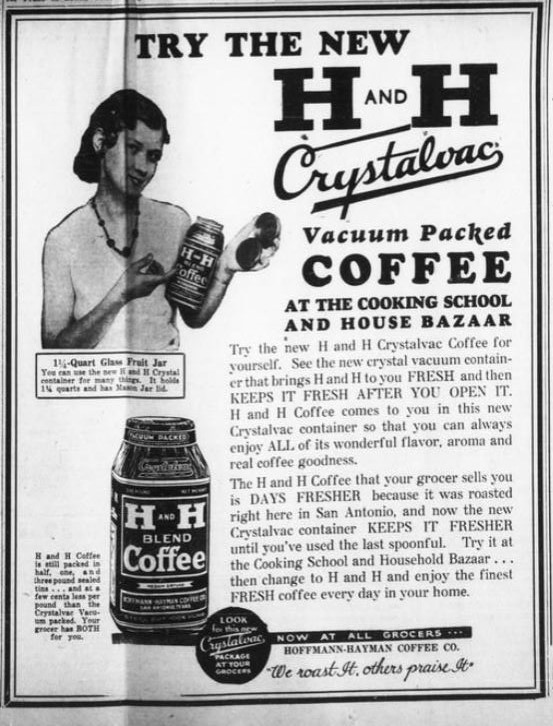 H and H advertisement — San Antonio Register, 14 October 1932