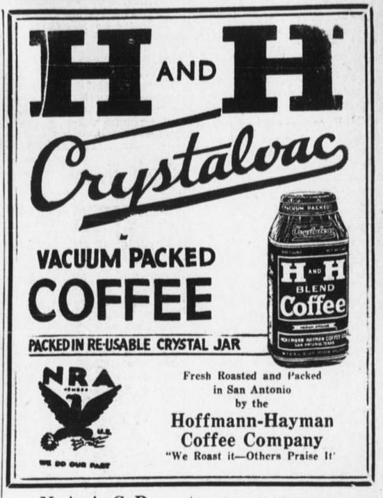 H and H advertisement — San Antonio Register, 11 May 1934