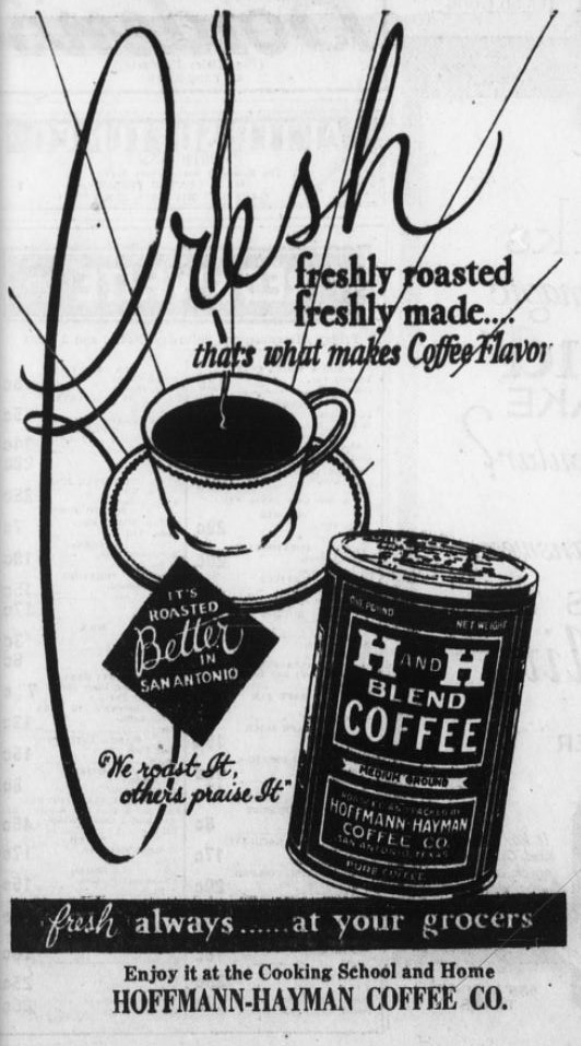 H and H advertisement — San Antonio Register, 2 November 1934