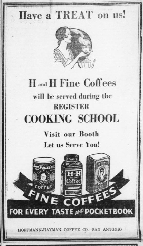 H and H advertisement — San Antonio Register, 8 November 1935