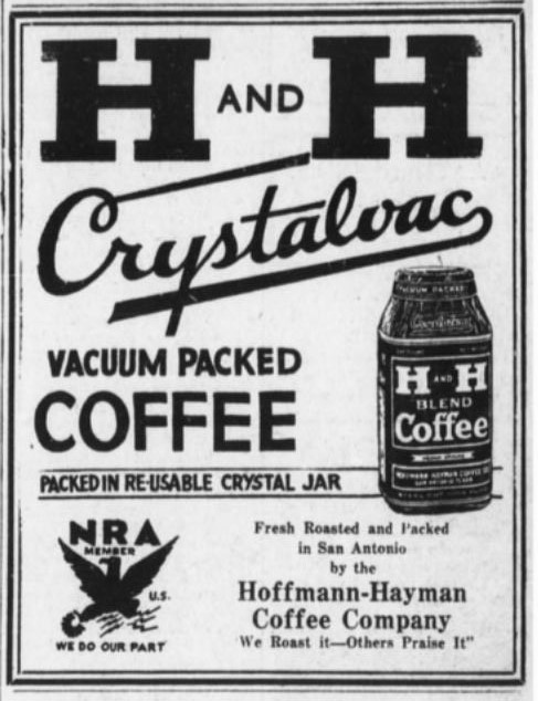 H and H advertisement — San Antonio Register, 17 November 1938