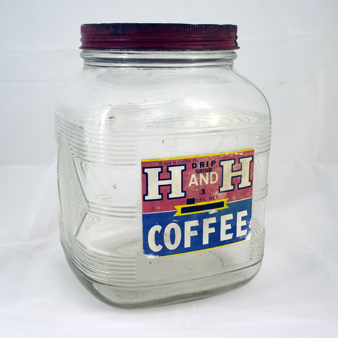 H and H Coffee Square 3lbs Jar