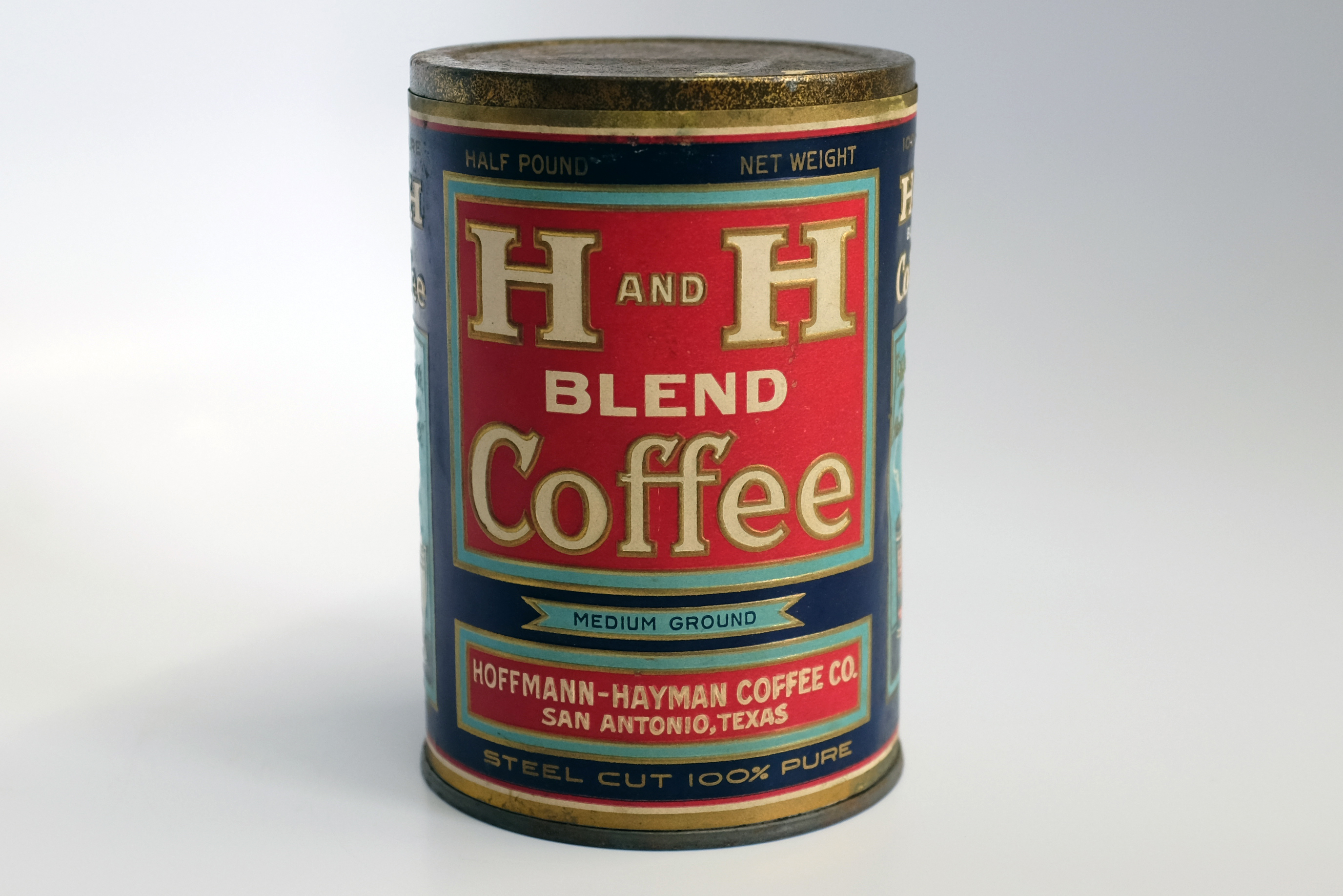 H and H Half Pound Tin