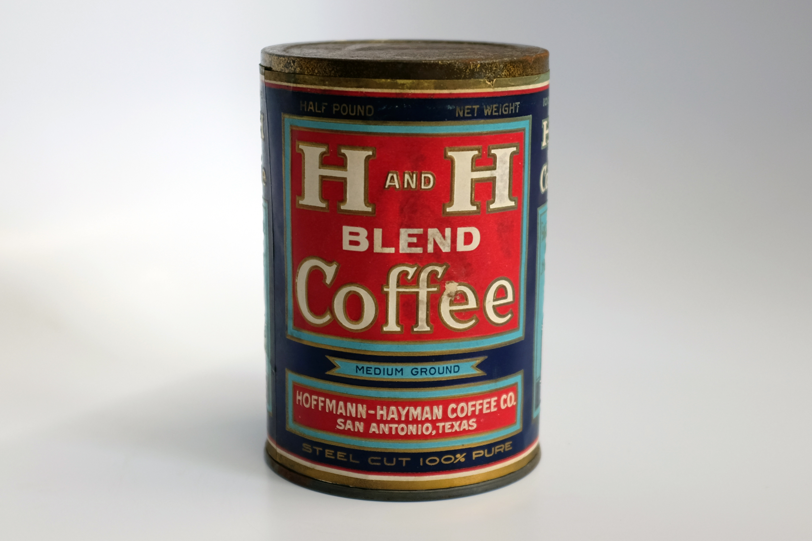 H and H Half Pound Tin