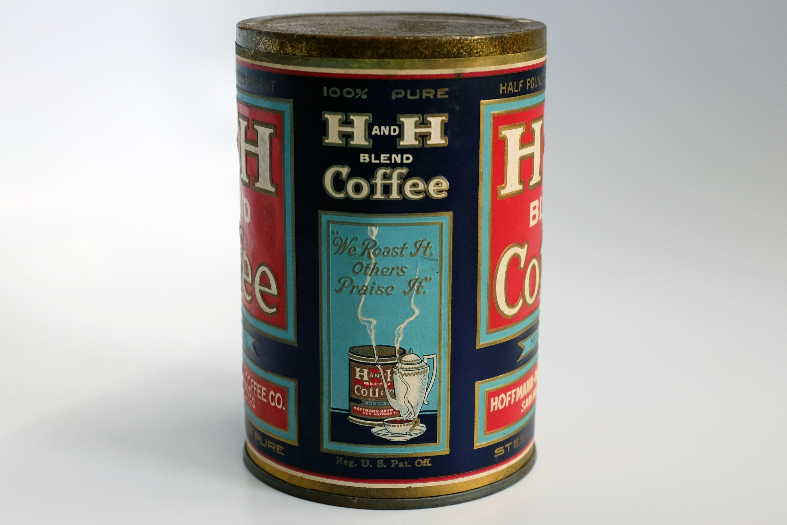 H and H Half Pound Tin