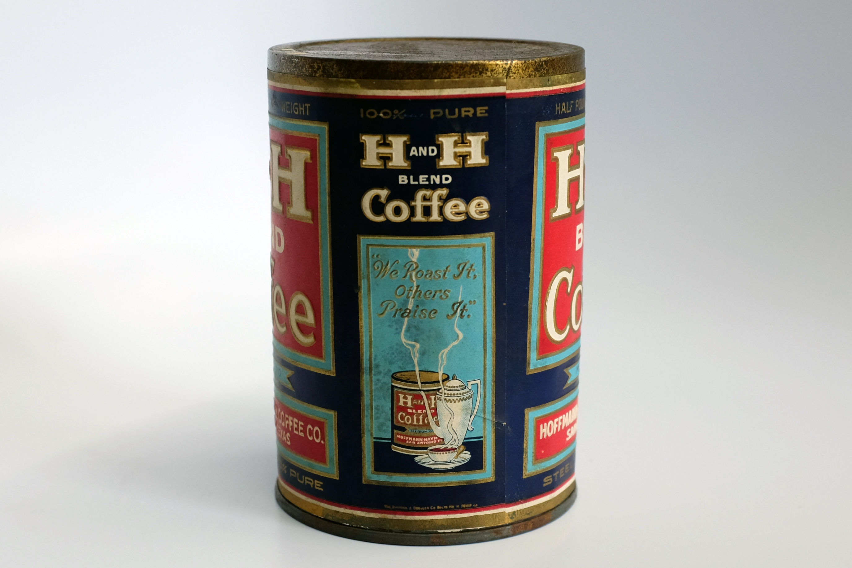 H and H Half Pound Tin