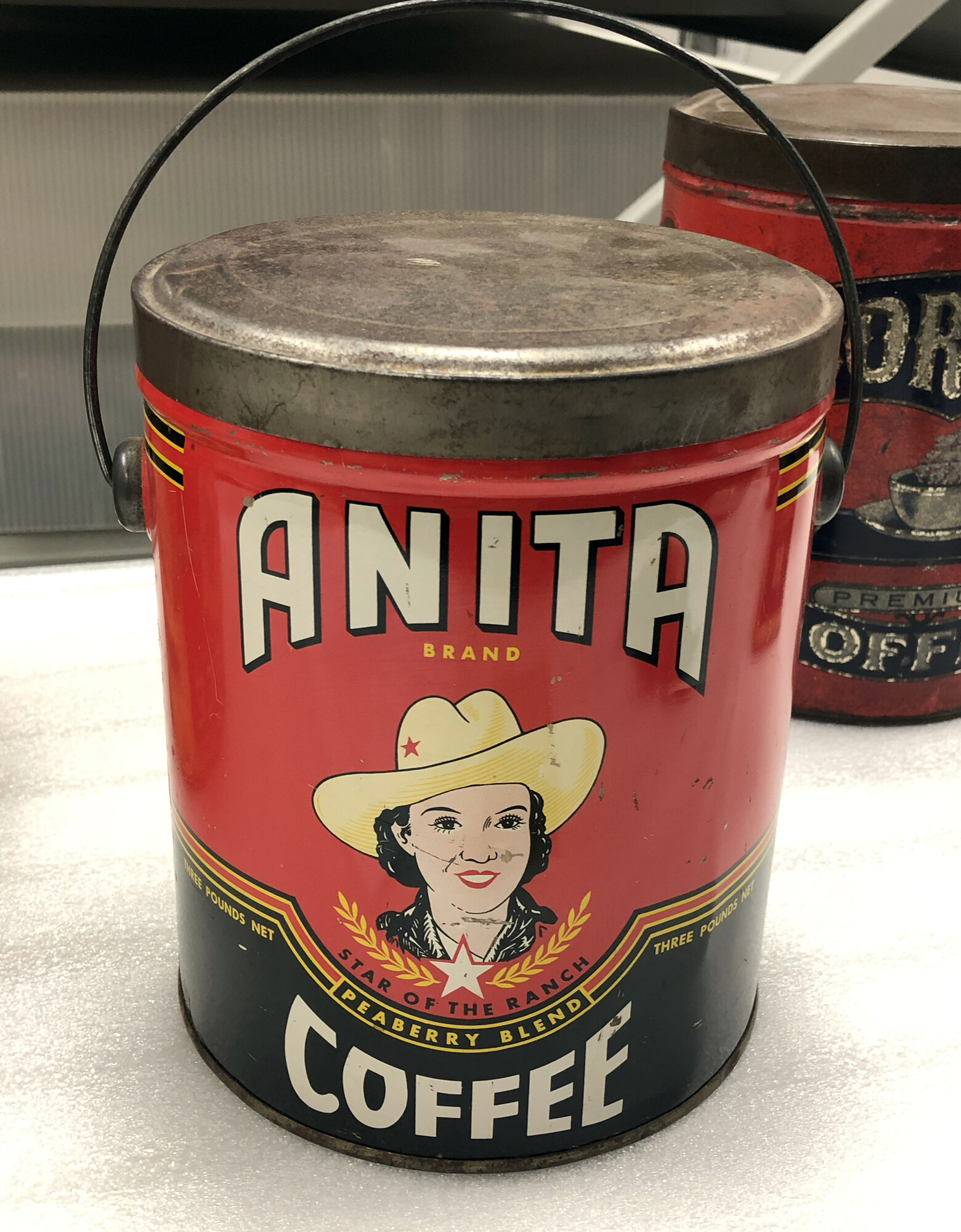 Anita Brand Peaberry Blend 3 lb pail, Witte, 15 October 2019