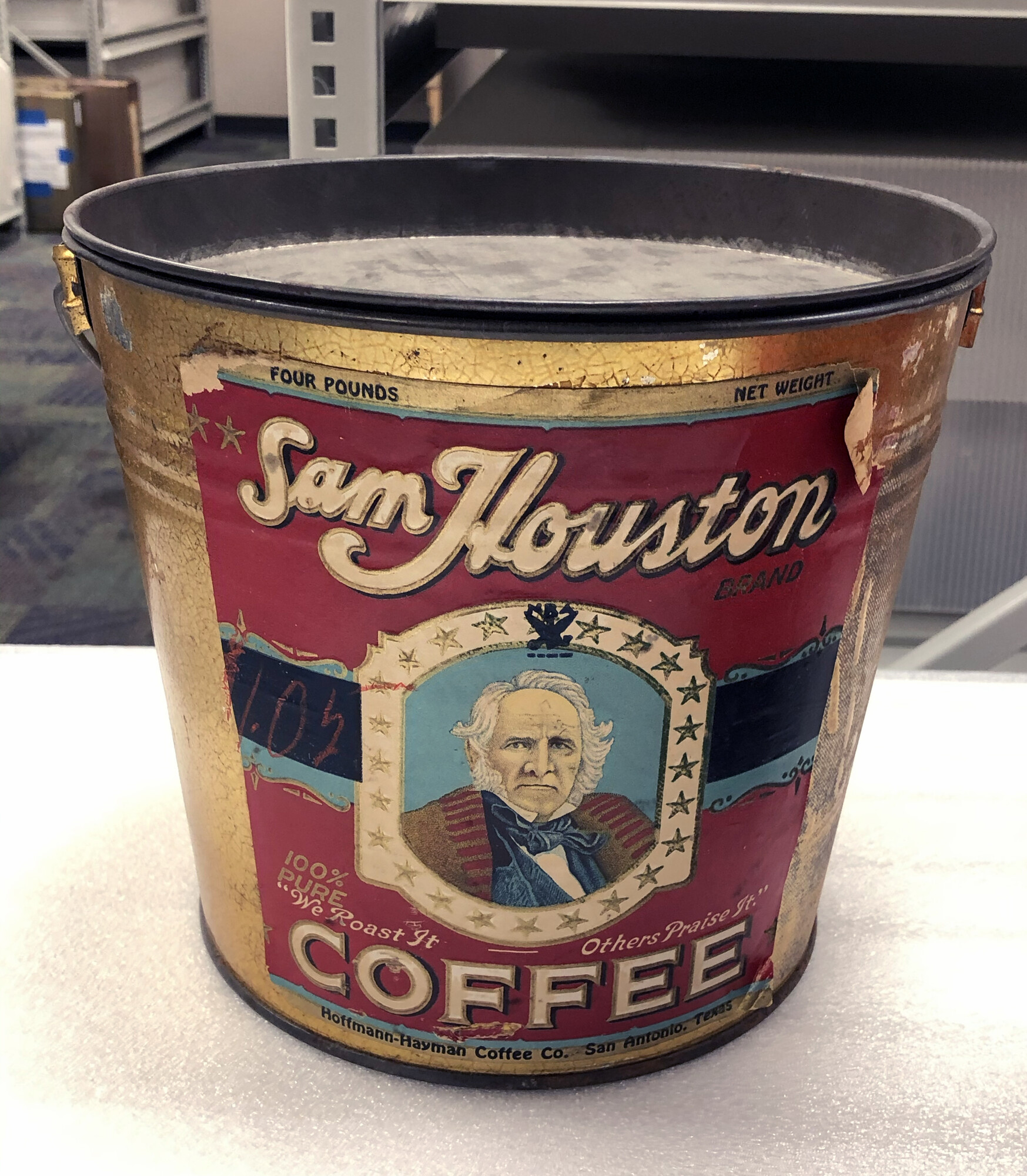 Sam Houston 4 lb pail, Witte, 15 October 2019