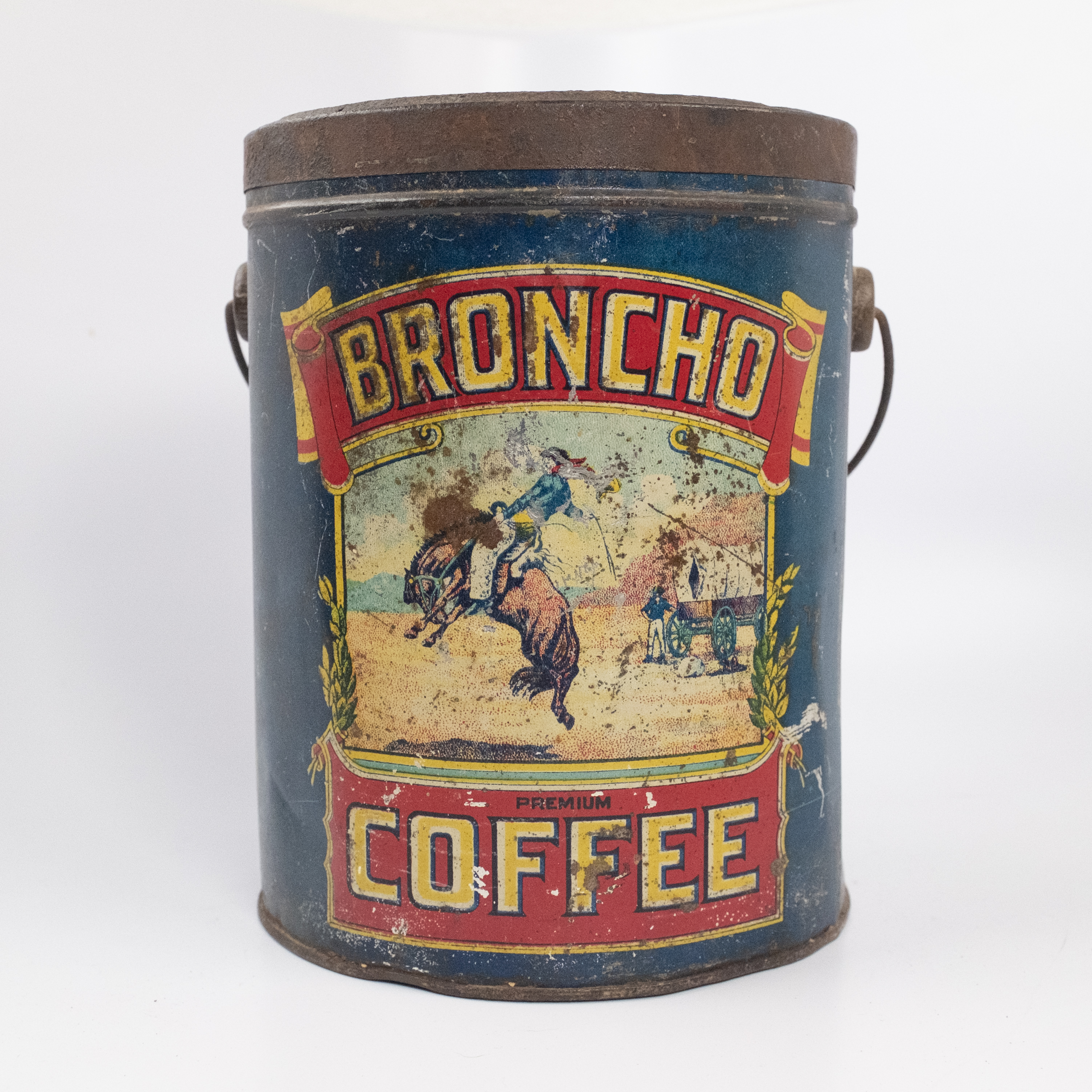 Broncho Coffee Tin Front