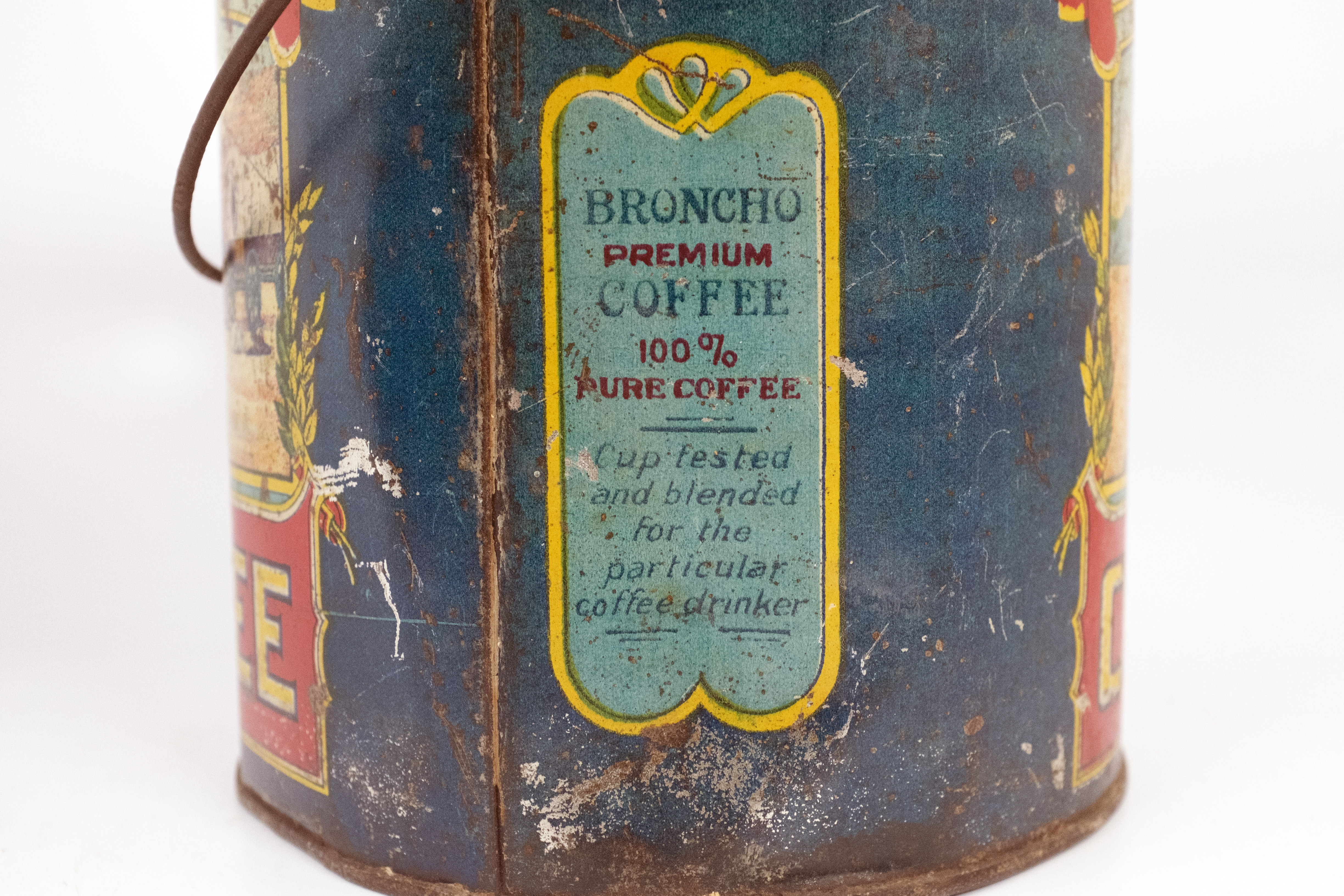 Broncho Coffee Tin Front