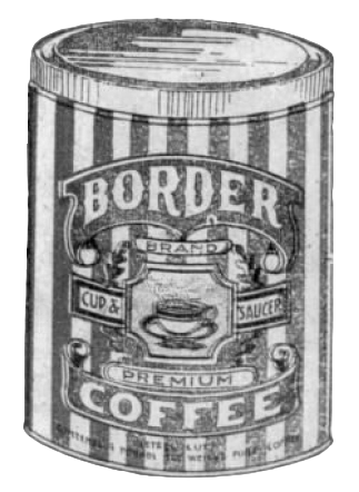 Border Coffee pack from the 26 Aug 1923 products display