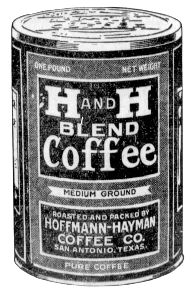 One-pound tin & WOAI footer — crop, San Antonio Light, 8 Jan 1932