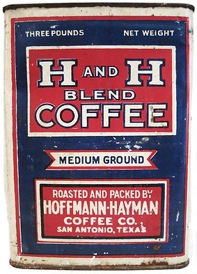 H and H Blend Coffee three-pound tin
