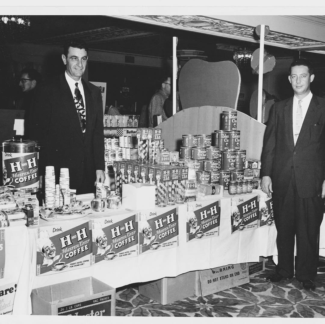 H-H Master Chef Coffee promotional exhibit table