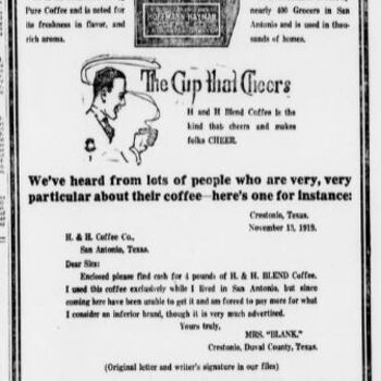 1919 Nov 21 San Antonio Express H and H