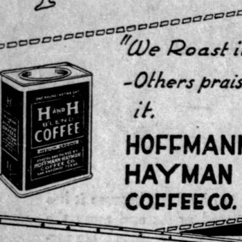 San Antonio Light, 5 Nov 1922, p. 20 — H and H Blend display advertisement