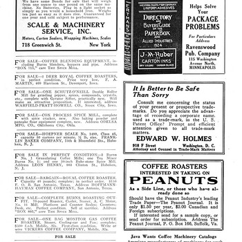 Spice Mill August 1924 Royal Coffee Roaster For Sale — 08 01 1924