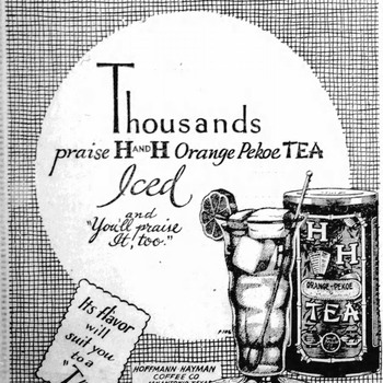 San Antonio Light H And H Orange Pekoe Tea Iced — 09 27 1929