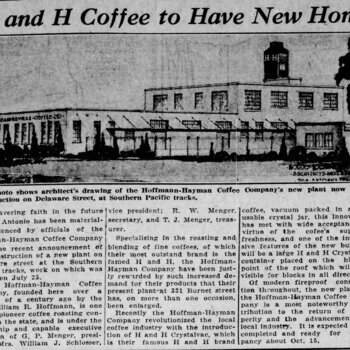 The News, 6 Aug 1932 — H and H Coffee to have new home, architect’s drawing