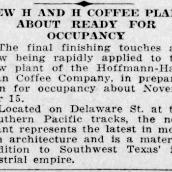 The News, 5 November 1932 — New H and H Coffee Plant About Ready for Occupancy