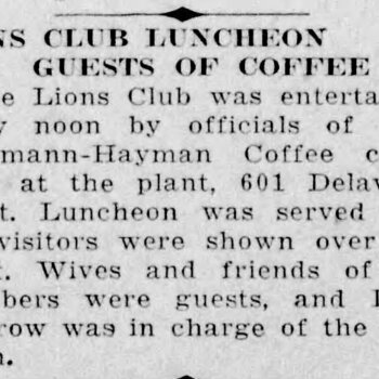 The News, 28 Dec 1932 — Lions Club luncheon at Hoffmann-Hayman plant