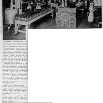Express-News, 20 May 1935 — H&H improvements, Delaware Street packing room (embedded scan)