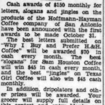 El Nuevo Heraldo Valuable Awards Offered — 09 30 1935