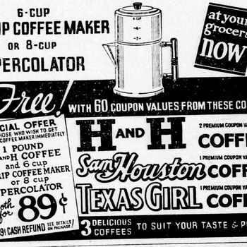 The News H And H Coupon Drip Coffee Maker — 01 23 1937