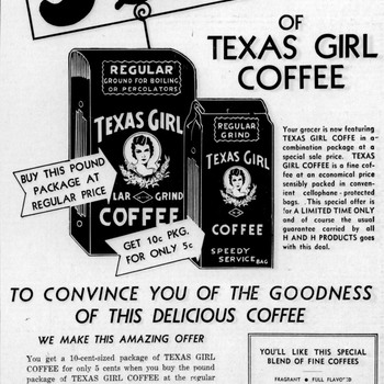The News 5c Sale Texas Girl Speedy Bag — 09 11 1937