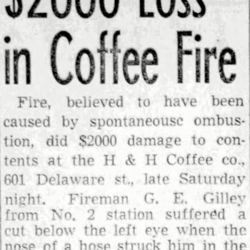 San Antonio Light 2000 Loss Coffee Fire 601 Delaware — 08 11 1947