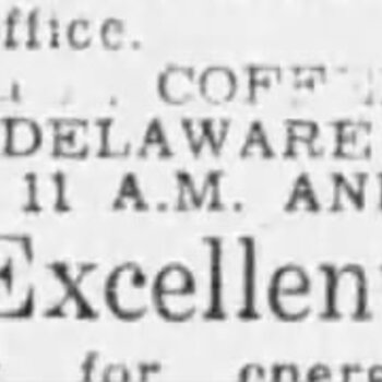 San Antonio Express-News, 3 March 1955 — clipped help-wanted classified fragment from H and H Coffee Co., 601 Delaware St., with 'Excellent Opportunity for energetic young' headline