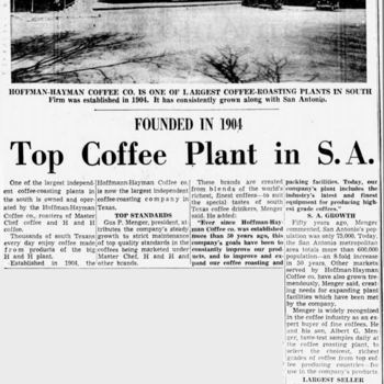San Antonio Light, 27 Sep 1959, p. 105 — Top Coffee Plant in S.A. (Hoffmann-Hayman)