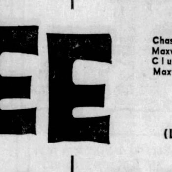 San Antonio Light, 15 June 1967, page 9 — wide banner-style grocer ad with oversized 'COFFEE 59¢' display type at left and right and a stacked product list in the middle column reading 'Chase & Sanborn, Folgers, Maxwell House, Maryland Club, Master Chef, New Maxwell House Electra Perk — 1-LB. CAN (Limit 2-Lbs. Total) — (2-Lb. Can $1.17)'