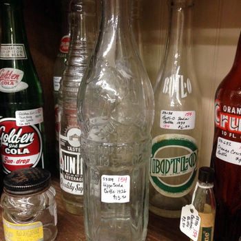 Regional soda bottles (Three Rivers era) — archive photos (Mac Johanson transfers)