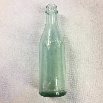 Javo bottled coffee — aqua glass bottle (unrelated brand)