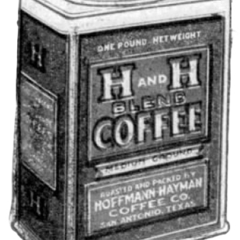 H and H Blend illustrated pack from products display, 26 Aug 1923 San Antonio Light