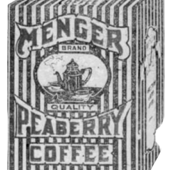 Menger Peaberry Coffee from H and H products ad, 26 Aug 1923 San Antonio Light