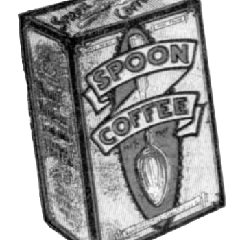 Spoon Coffee pack from H and H products ad, 26 Aug 1923 San Antonio Light