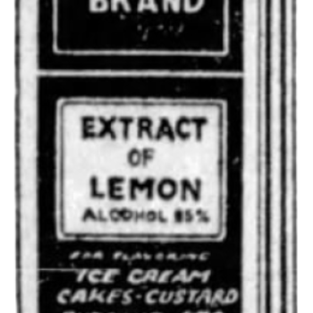 Lemon extract from spices display, 26 Aug 1923 San Antonio Light
