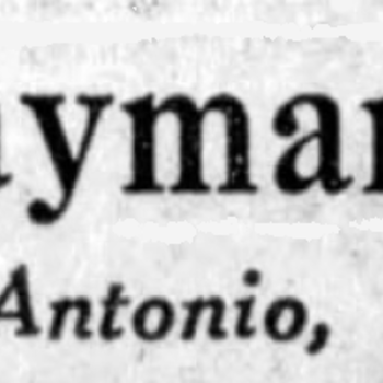 Spices, extracts, cocoa quality display wordmark crop, San Antonio Light, 26 Aug 1923