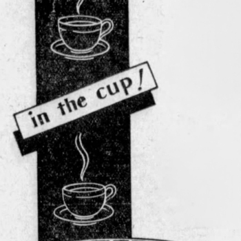 H and H Blend one-pound tin and flavor-in-the-cup banner crop, San Antonio Light, 8 Jan 1932