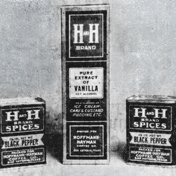 Hoffmann-Hayman spice and extract department display, San Antonio Express-News, 28 Nov 1932