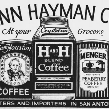 Product vignettes crop from open house ad, Express-News, 21 Dec 1932