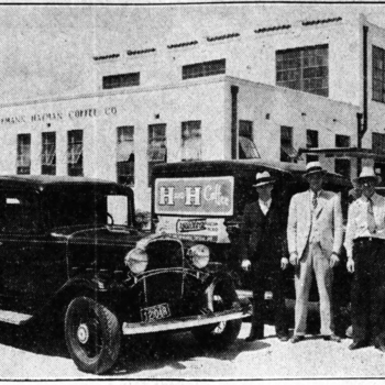 Beer or No Beer — H and H Coffee brand display ad crop, San Antonio Express-News, 27 Mar 1933