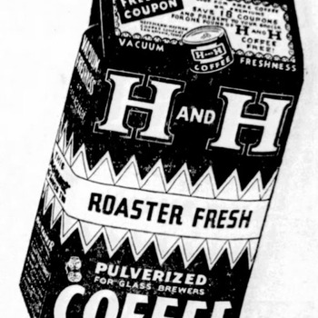 H and H Coffee richer and vacuum fresh — post-war ad crop, The News, 7 Sep 1945